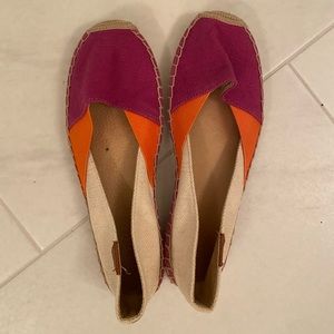 Sperry 8M pink/orange flats